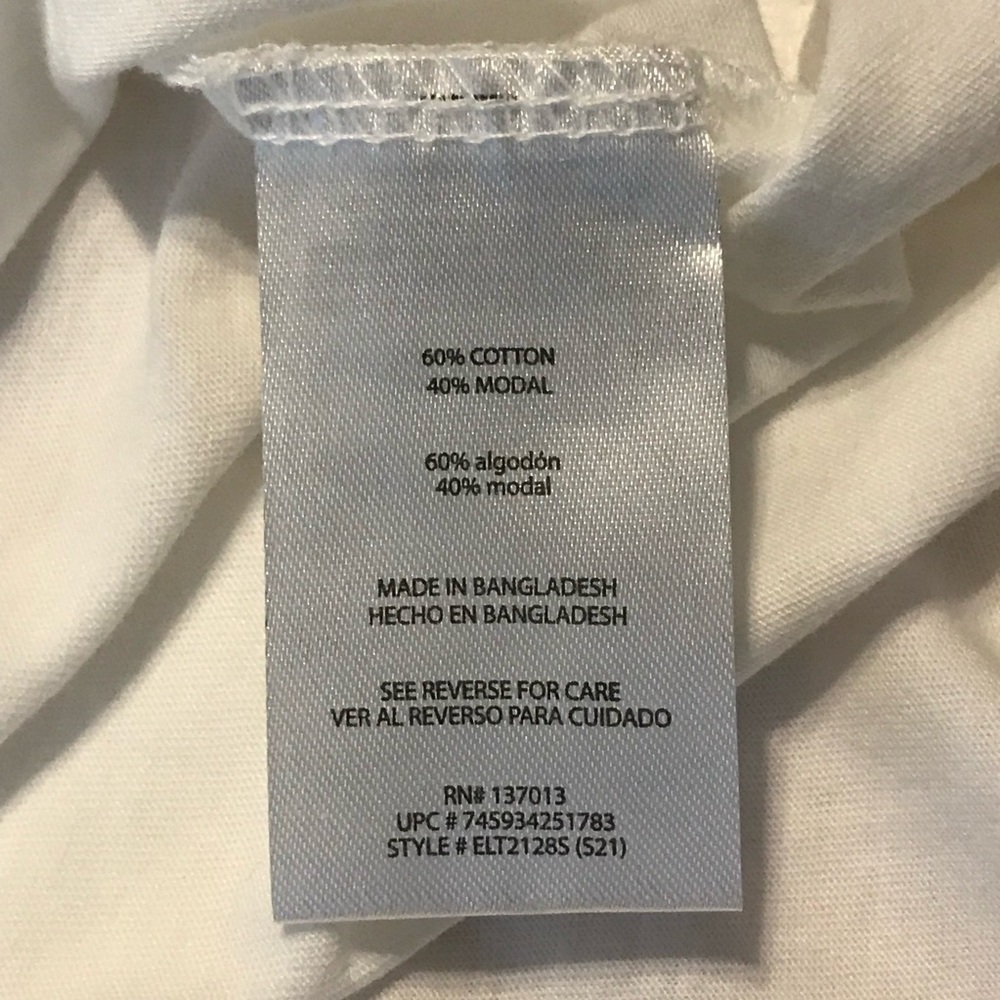 Eddie Bauer Women’s V-Neck T-Shirt White Size M NWOT - Picture 7 of 8
